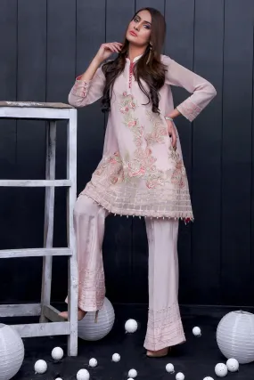 1733-LIGHT-PINK EMBROIDERED COTTON NET UNSTITCHED