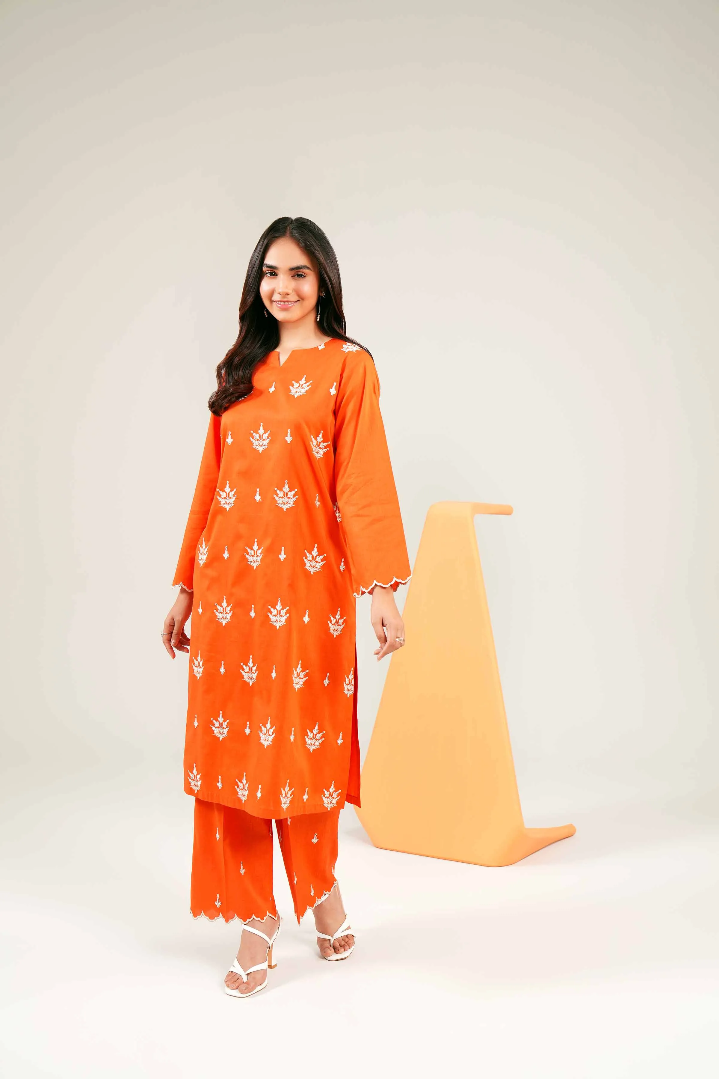 2 Piece - Embroidered Suit - PE24-60