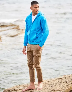 62062 FOTL Mens Classic Hooded Sweat Jacket