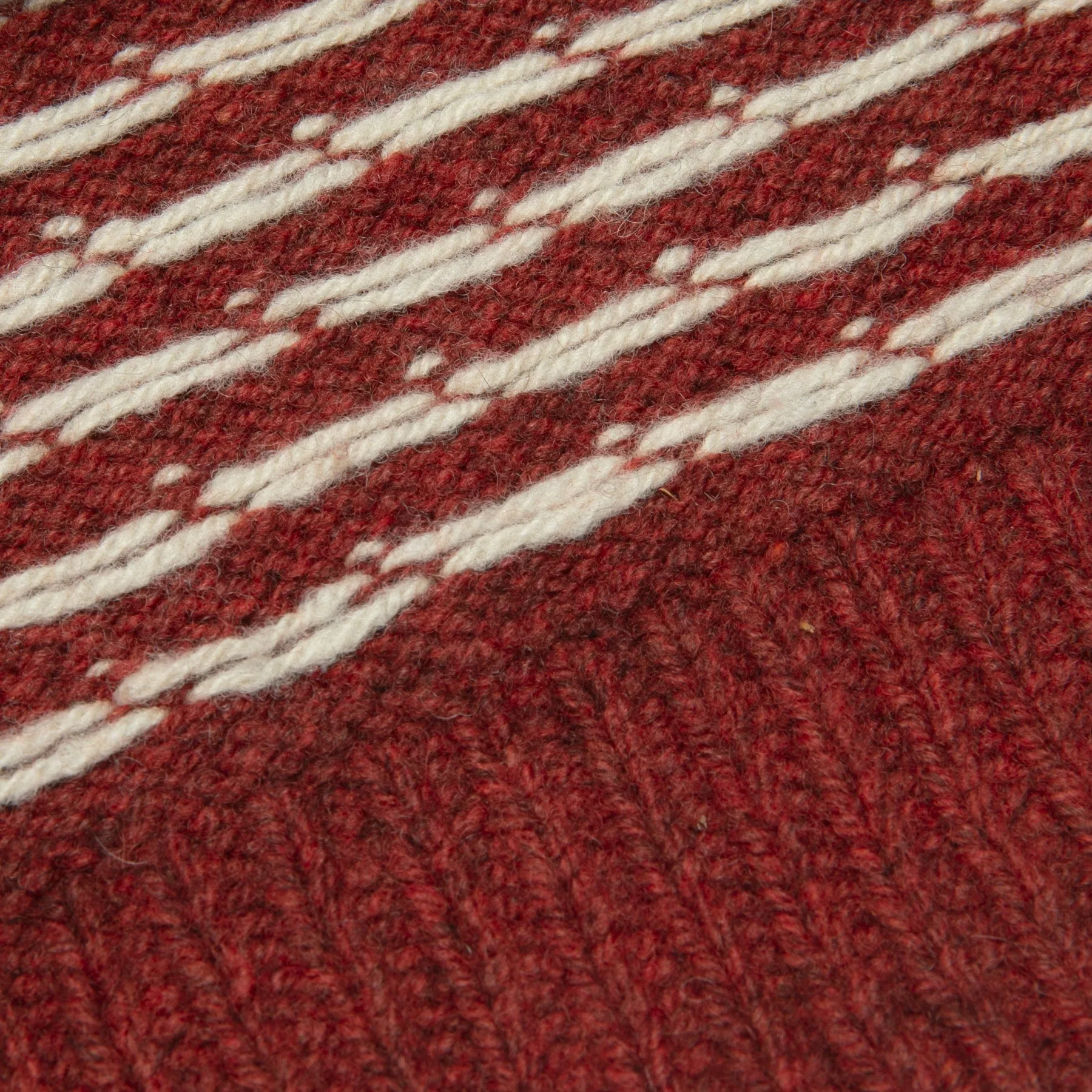 70s, Boiled Wool Knit, Jacquard Fair Isle, Alpine
