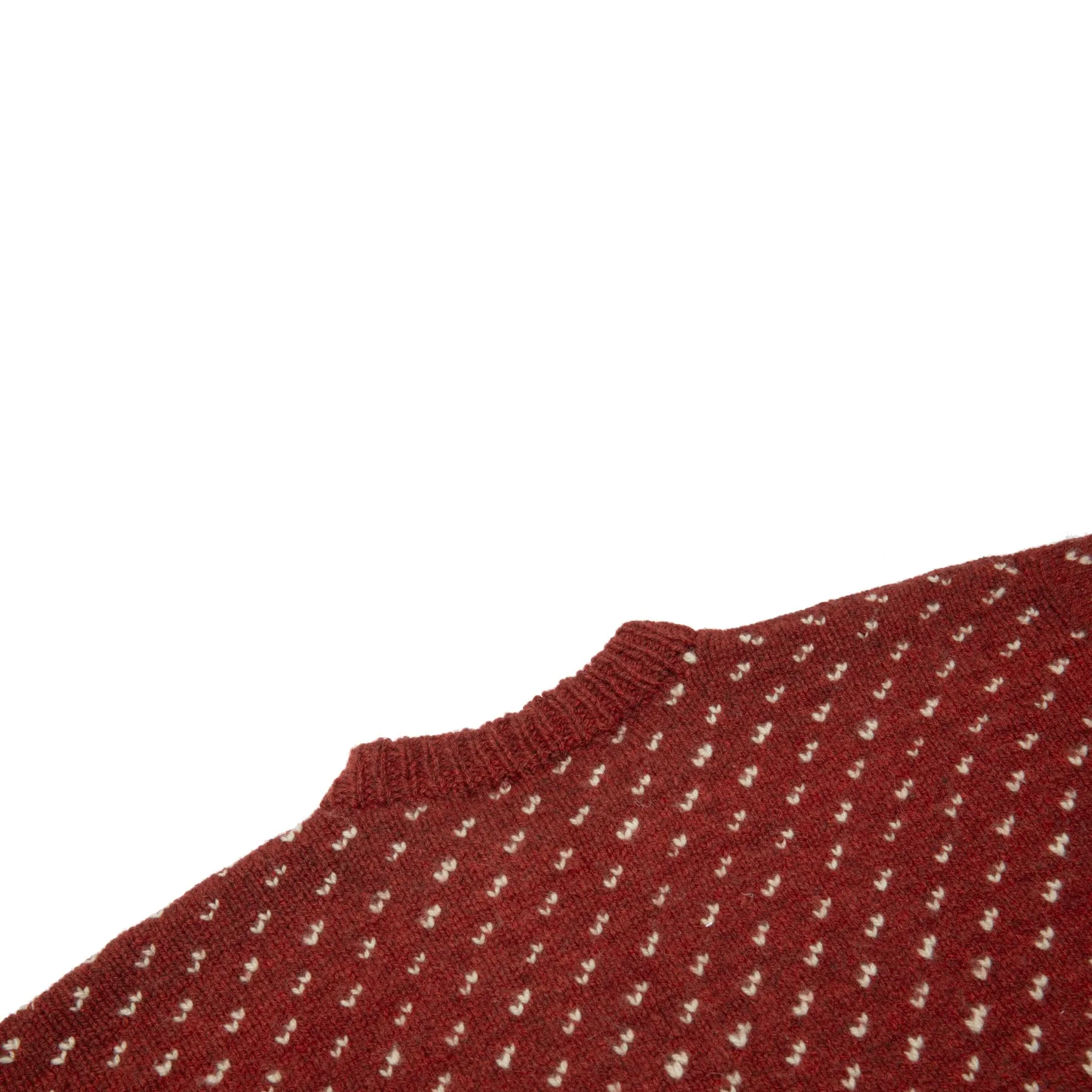 70s, Boiled Wool Knit, Jacquard Fair Isle, Alpine