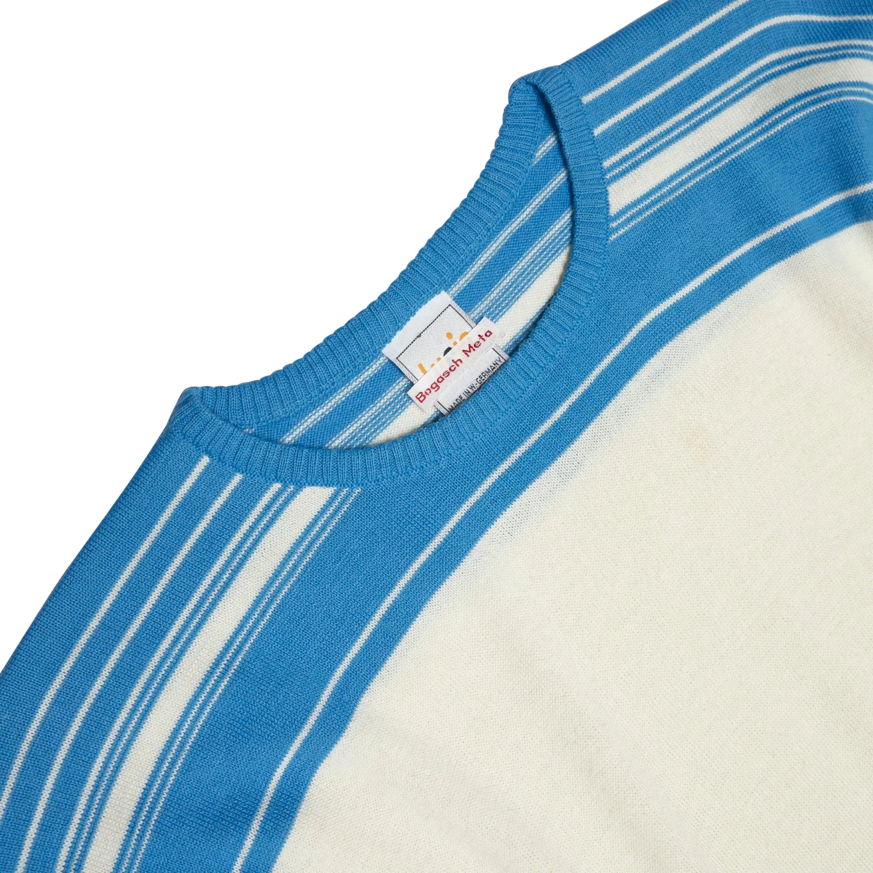 70s Vintage Athletic Leisure Dralon Intarsia Knit T Sweater