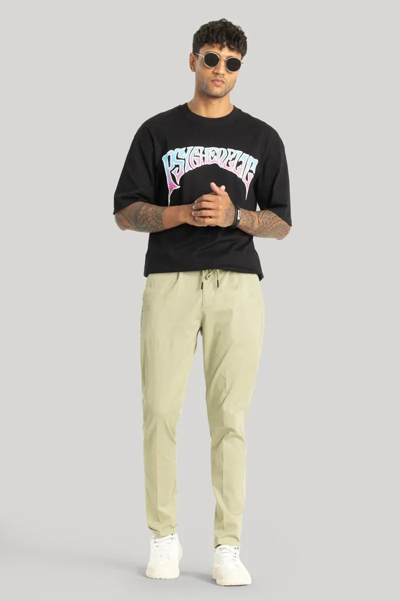Mens Slim Fit Light Green Chinos - Angelo Collection