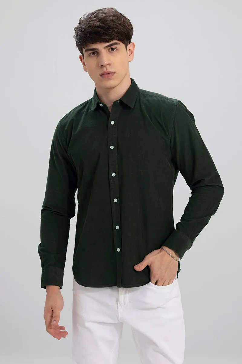 Stylish Olive Corduroy Shirt - Authentic and Trendy Casual Wear