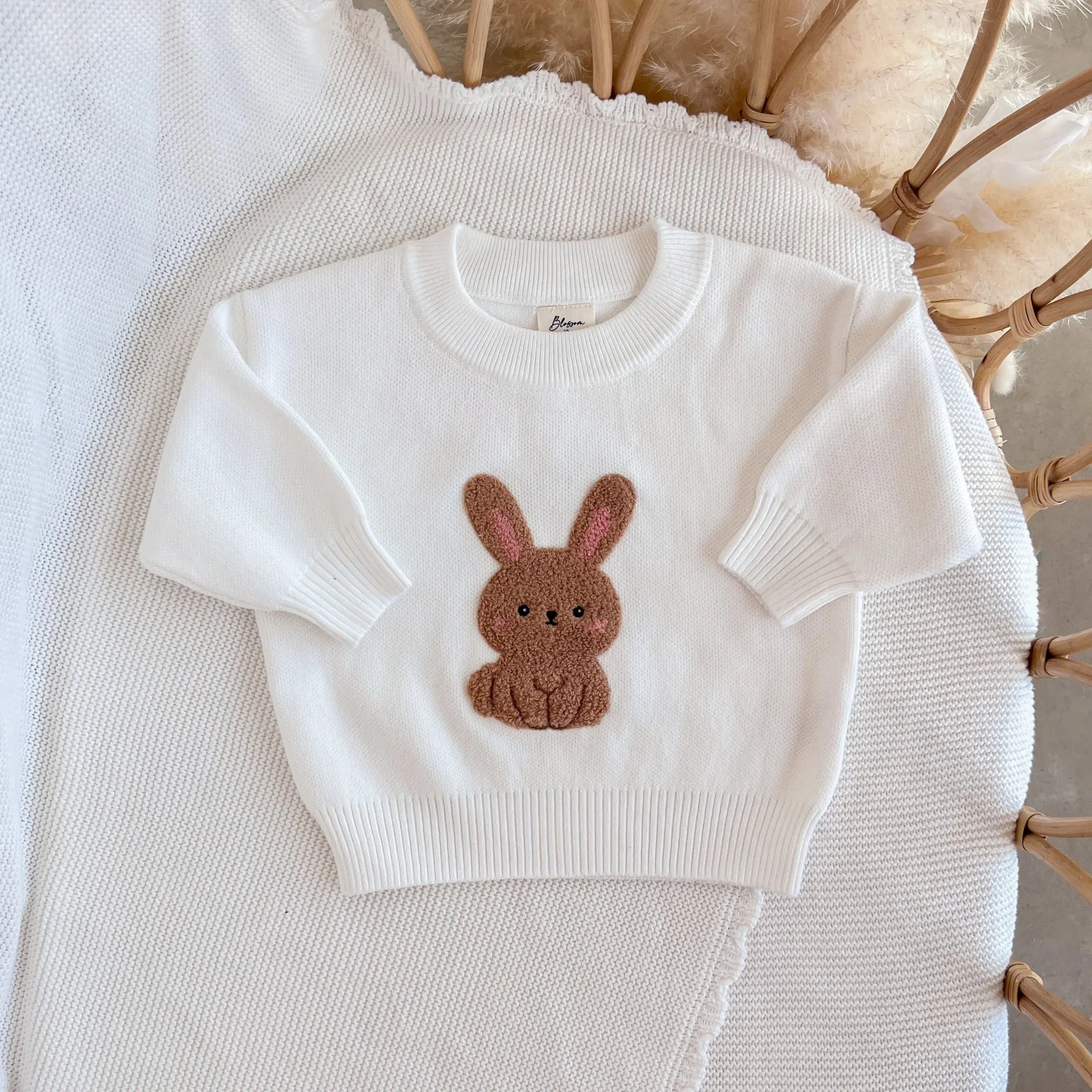 Boucle Bunny Knit Sweater | Blossom and Pear.