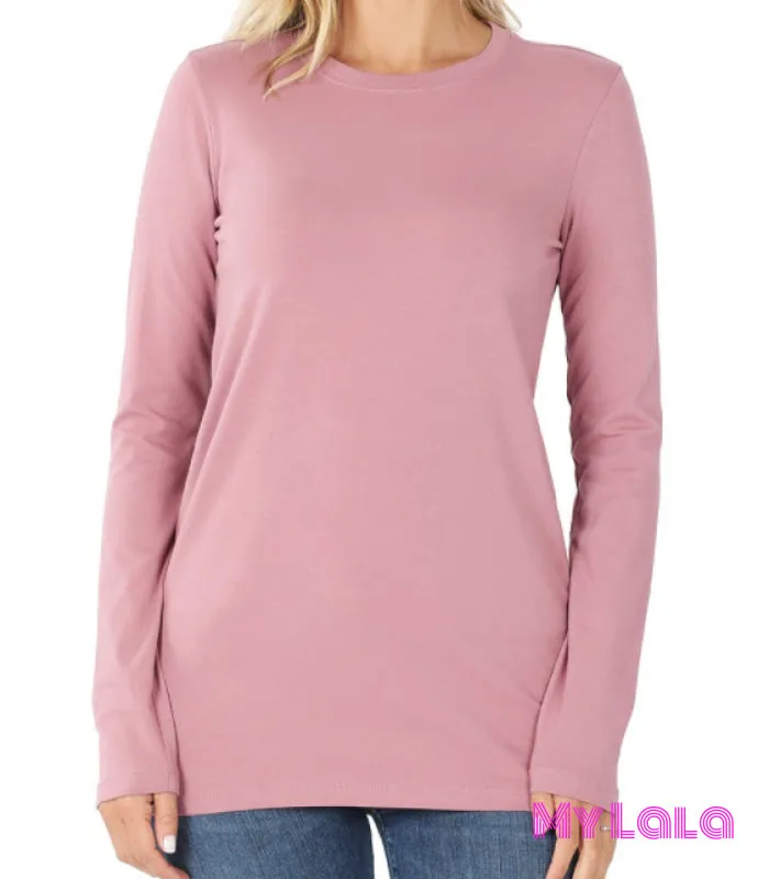 Callie Crew Neck (Lt Rose)