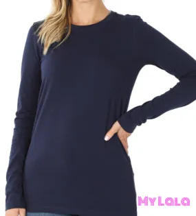 Callie Crew Neck (Navy)