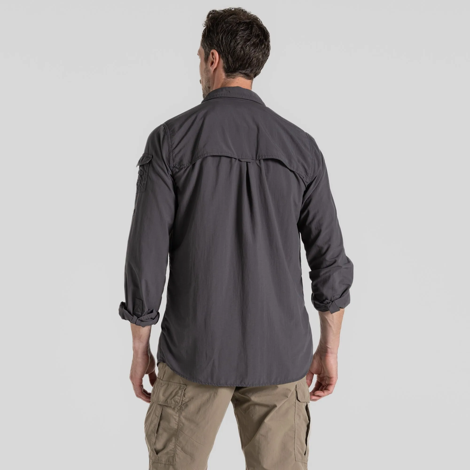 Craghoppers Men&#x27;s Nosilife Adventure Long Sleeved Shirt III Black Pepper | Buy Craghoppers Men&#x27;s Nosilife Adventure Long Sleeved Shirt III Black Pepper here | Outnorth