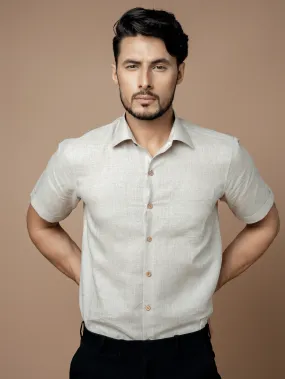 Formal Half Sleeves Linen Shirt