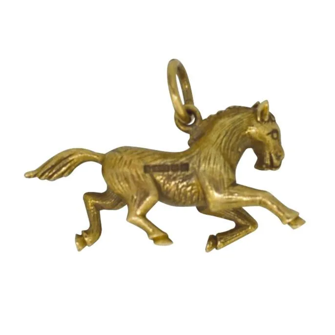 Gold Horse Charm