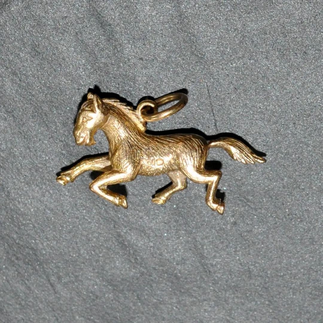 Gold Horse Charm