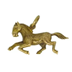 Gold Horse Charm