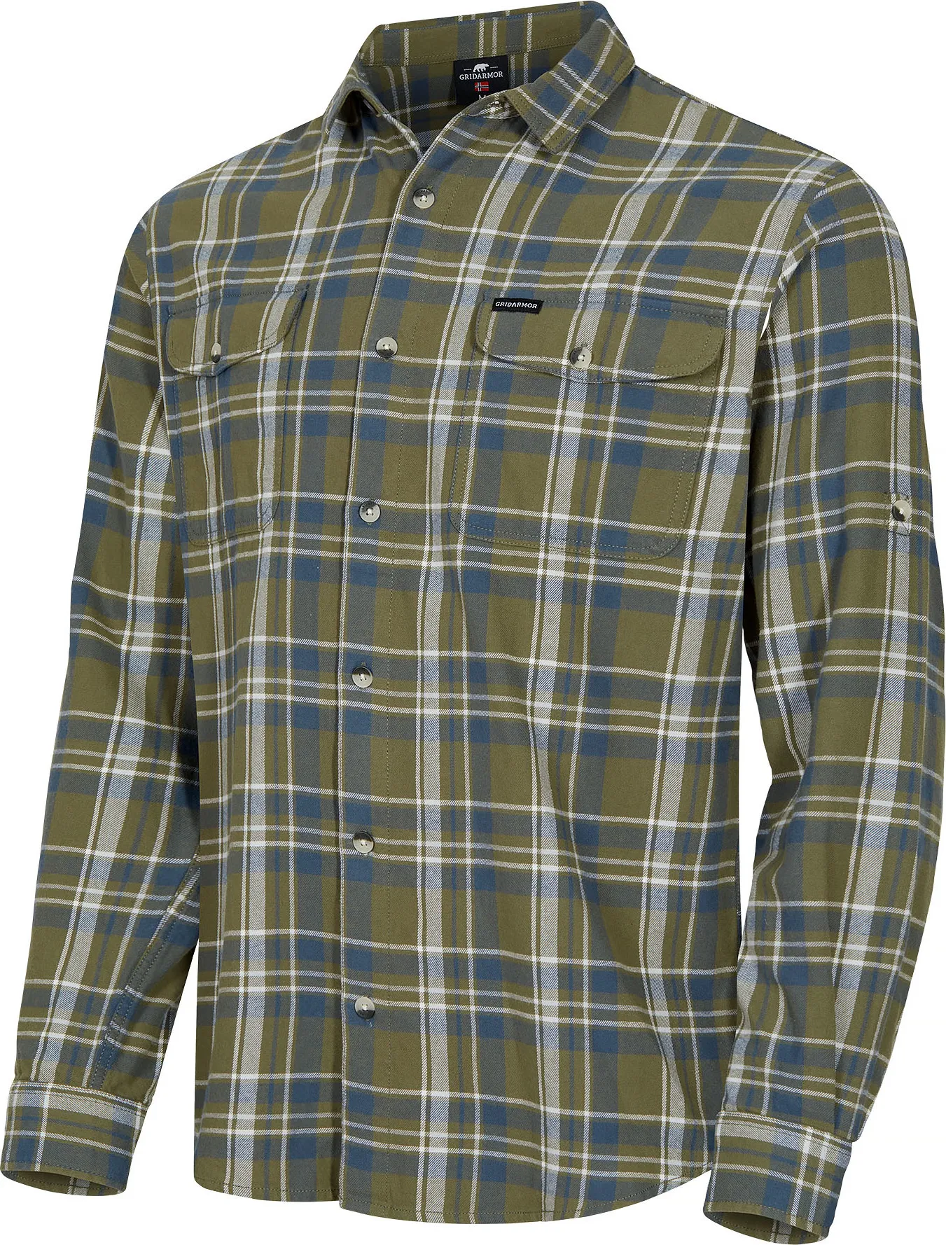 Gridarmor Maurset LS Shirt Men&#x27;s Winter Moss | Buy Gridarmor Maurset LS Shirt Men&#x27;s Winter Moss here | Outnorth
