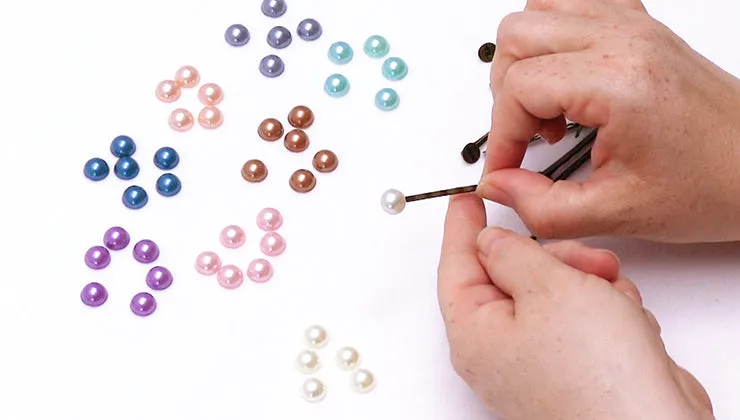 How to Make a Set of 10 Vintage Style Bridal Hair Pins