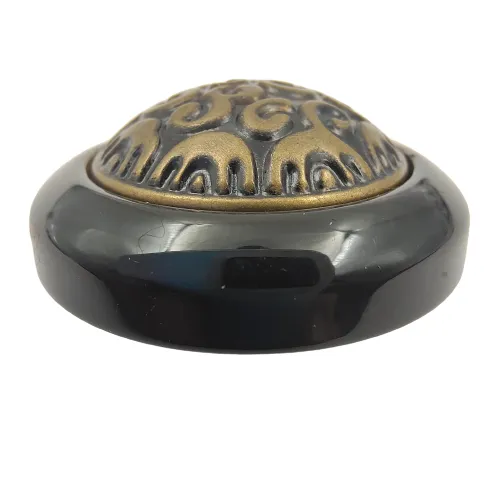 Intricate Intaglio Abs Shank Button (Pack of 8 Buttons)