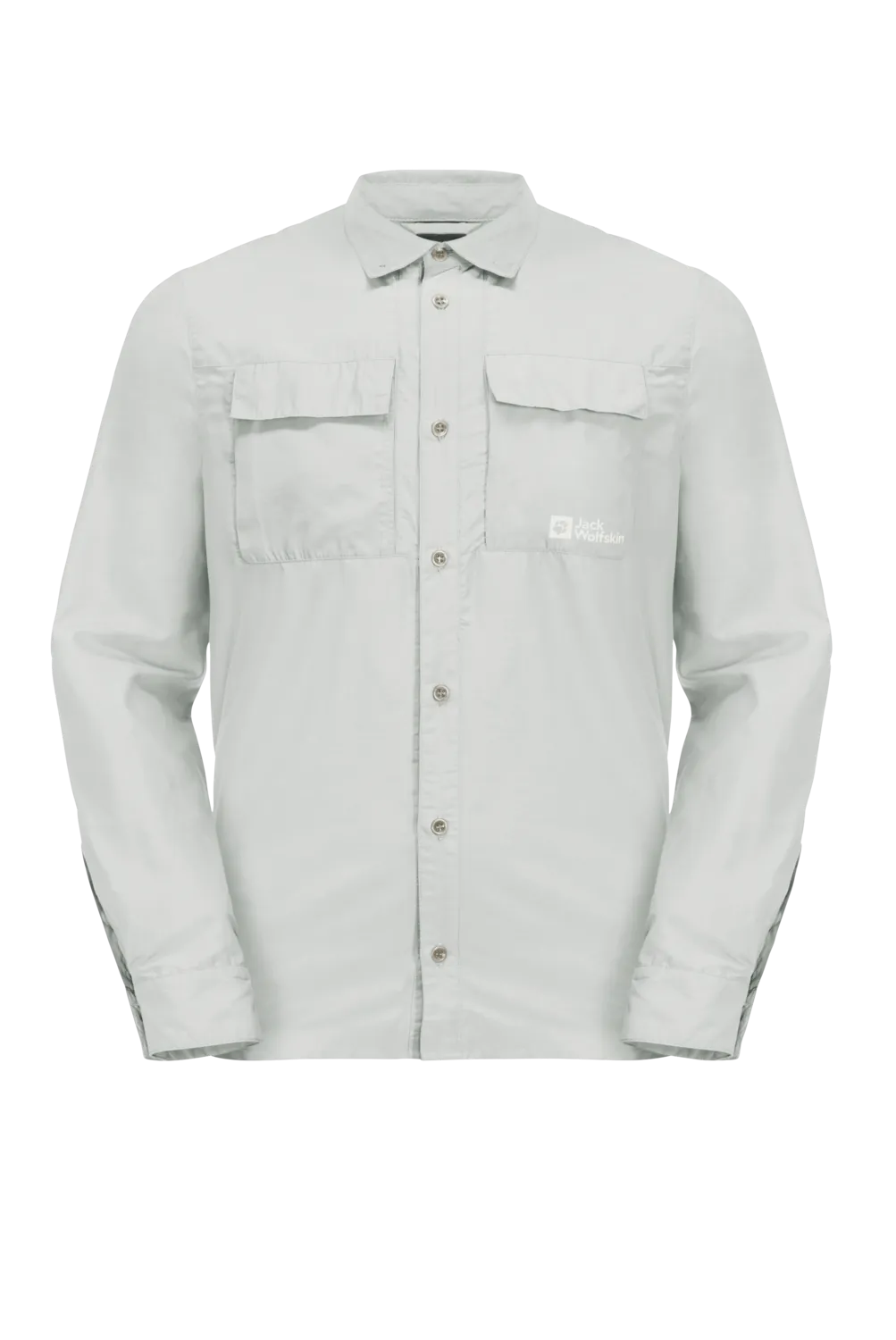 Jack Wolfskin Men&#x27;s Barrier Long Sleeve Shirt Cool Grey | Buy Jack Wolfskin Men&#x27;s Barrier Long Sleeve Shirt Cool Grey here | Outnorth