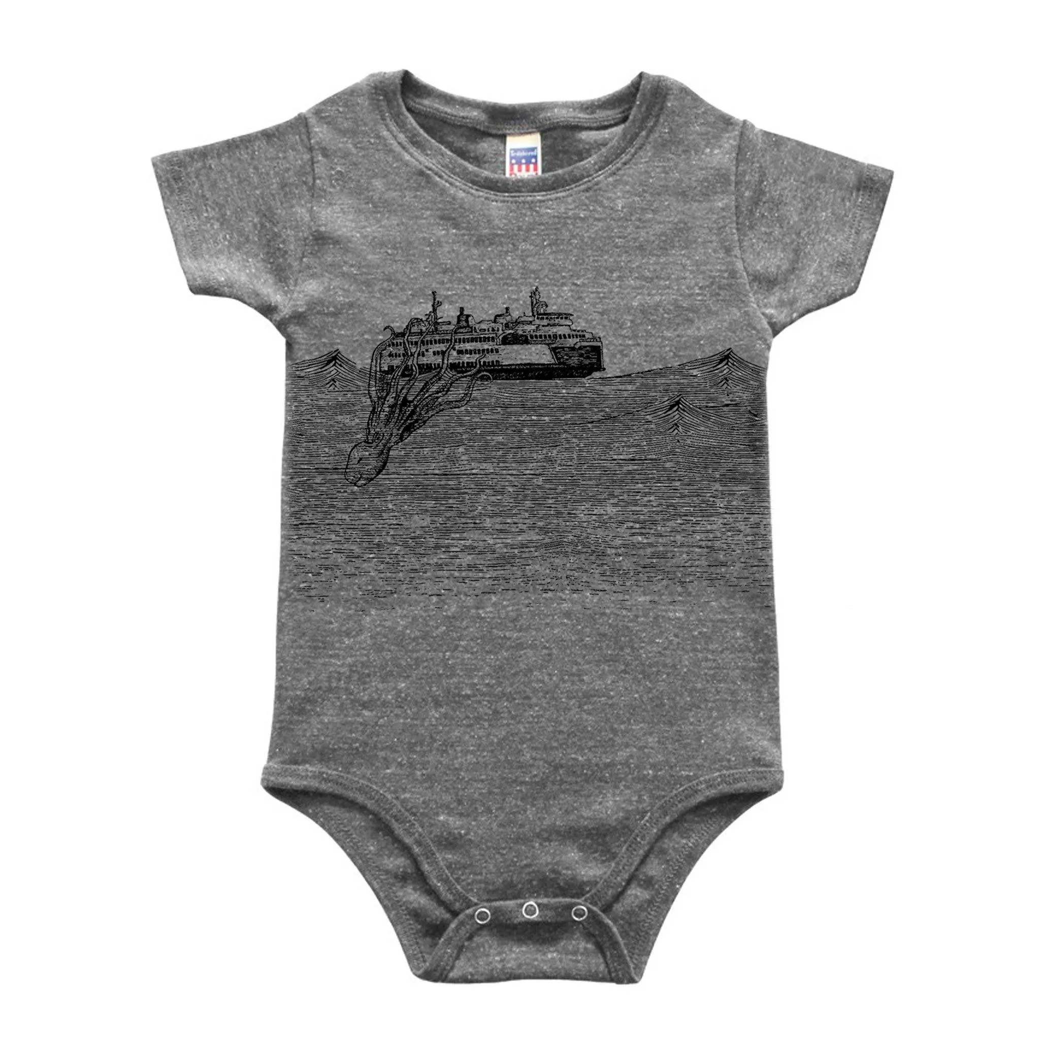 Kraken - Infant Triblend Onesie (Vintage Grey)