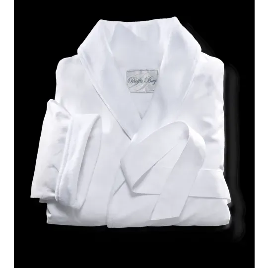 Microfiber Robe, Shawl Collar, French Terry Lined, 52in L