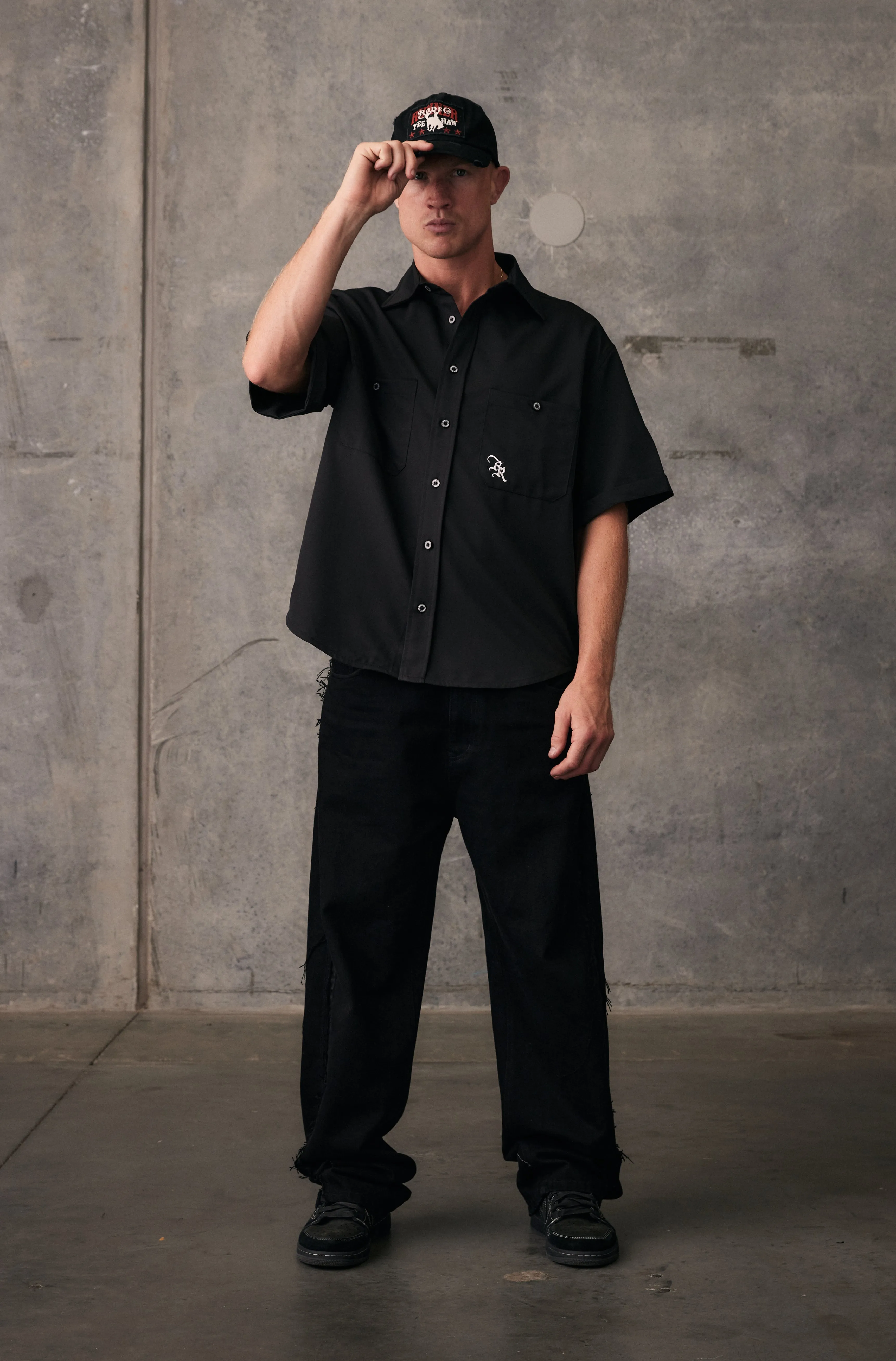 Neon Cowboy Shirt - Black