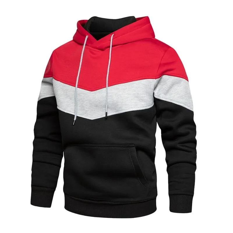Patchwork Hoodies For Men