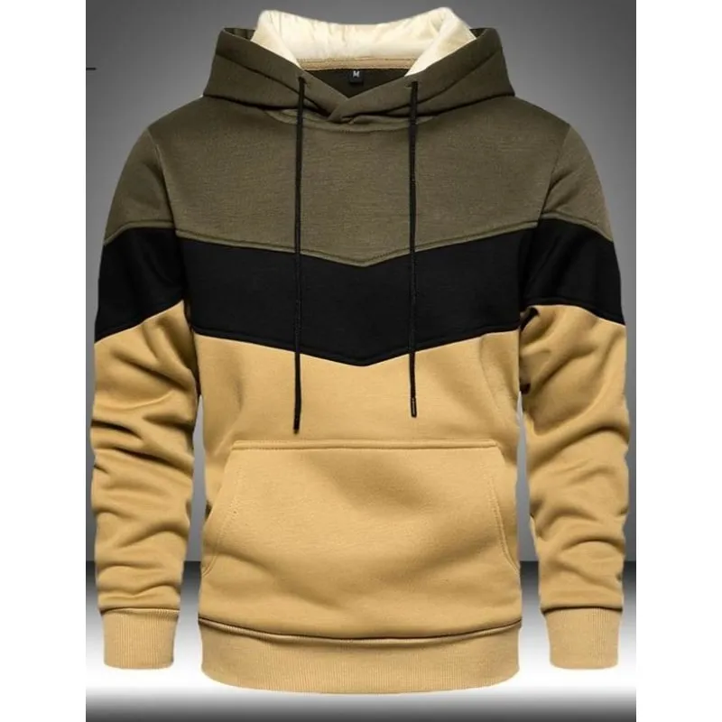 Patchwork Hoodies For Men