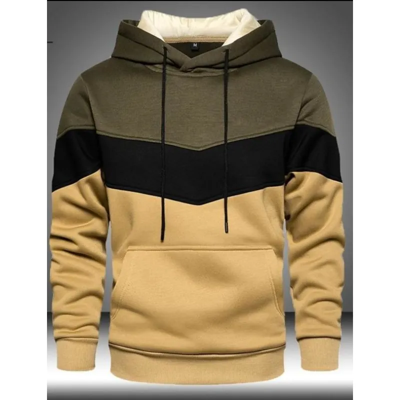 Patchwork Hoodies For Men