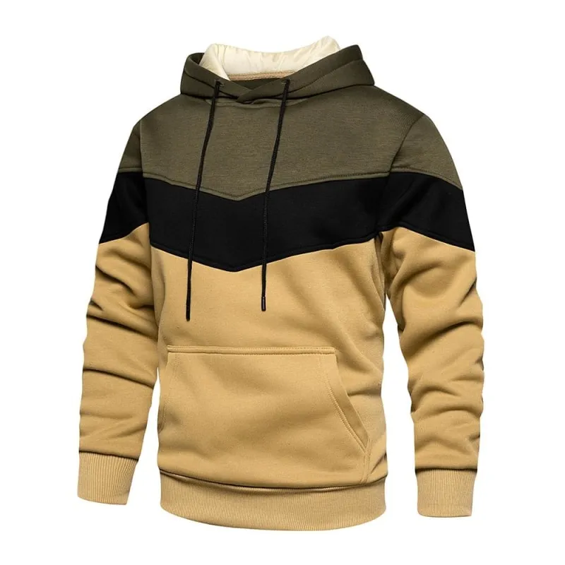Patchwork Hoodies For Men
