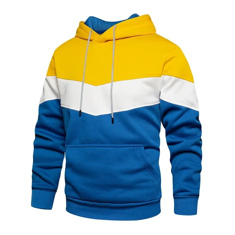 Patchwork Hoodies For Men