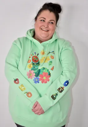 Pistachio Sunshine Caterpillar Sleeve Print Premium Unisex Hoodie