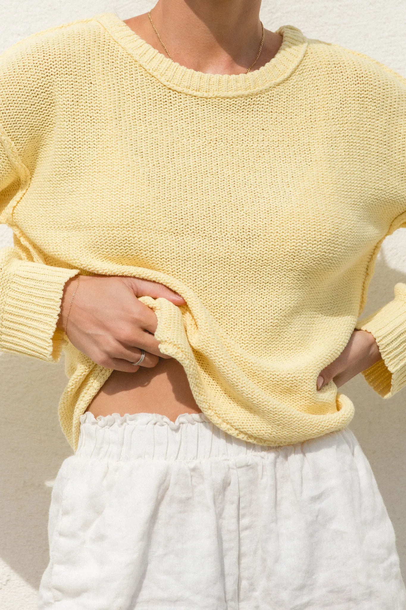 Sunrise Cotton Knit Sweater
