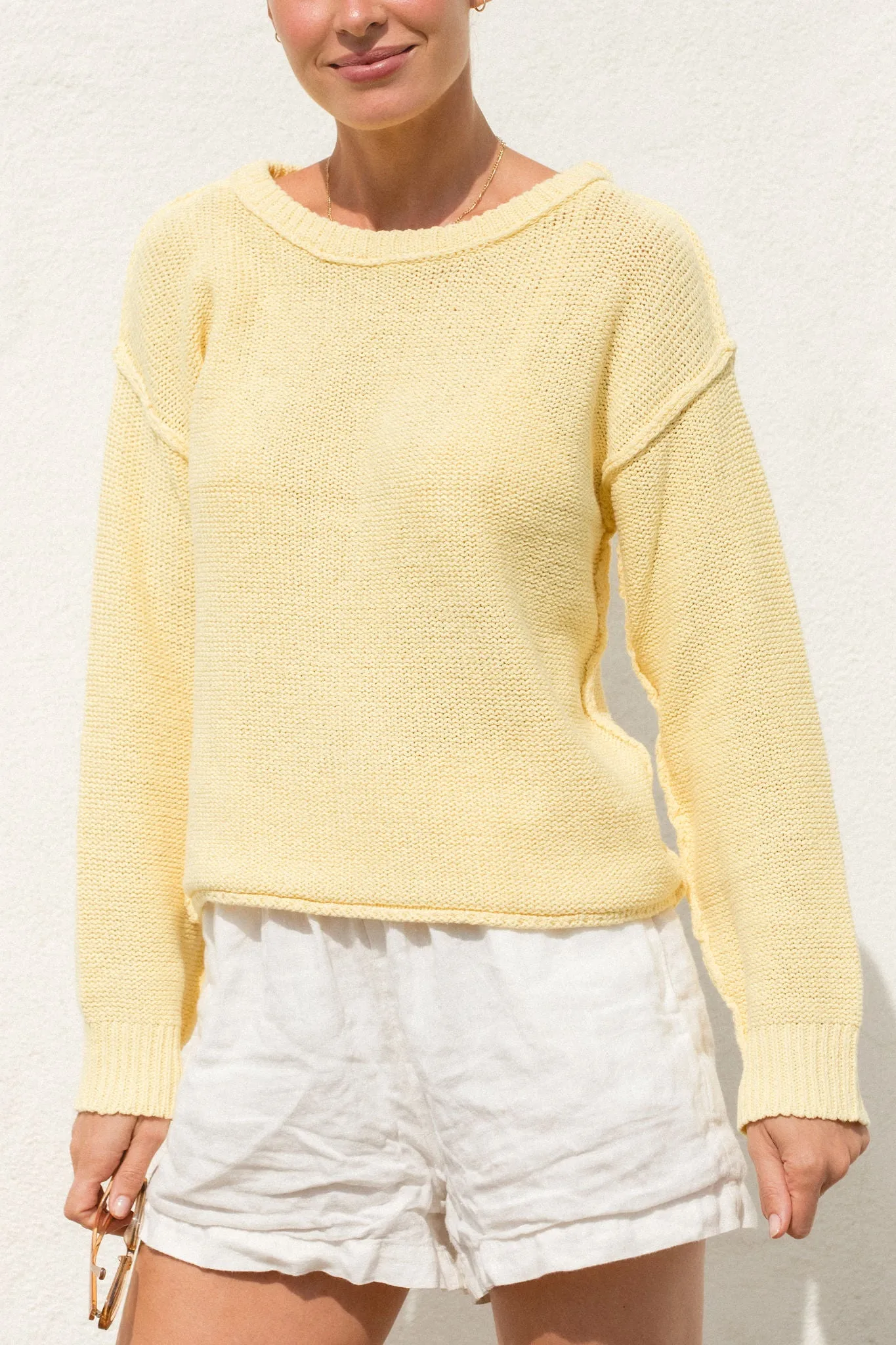 Sunrise Cotton Knit Sweater
