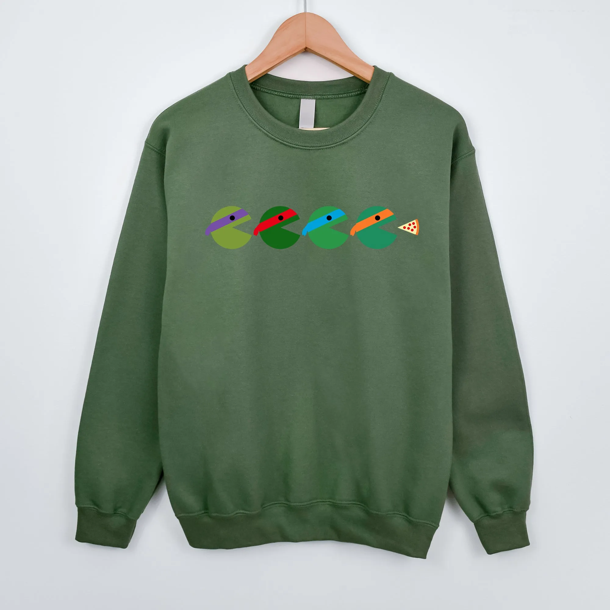 Teenage Mutant Ninja Turtles Pac-man Silhouette Adult Sweatshirt