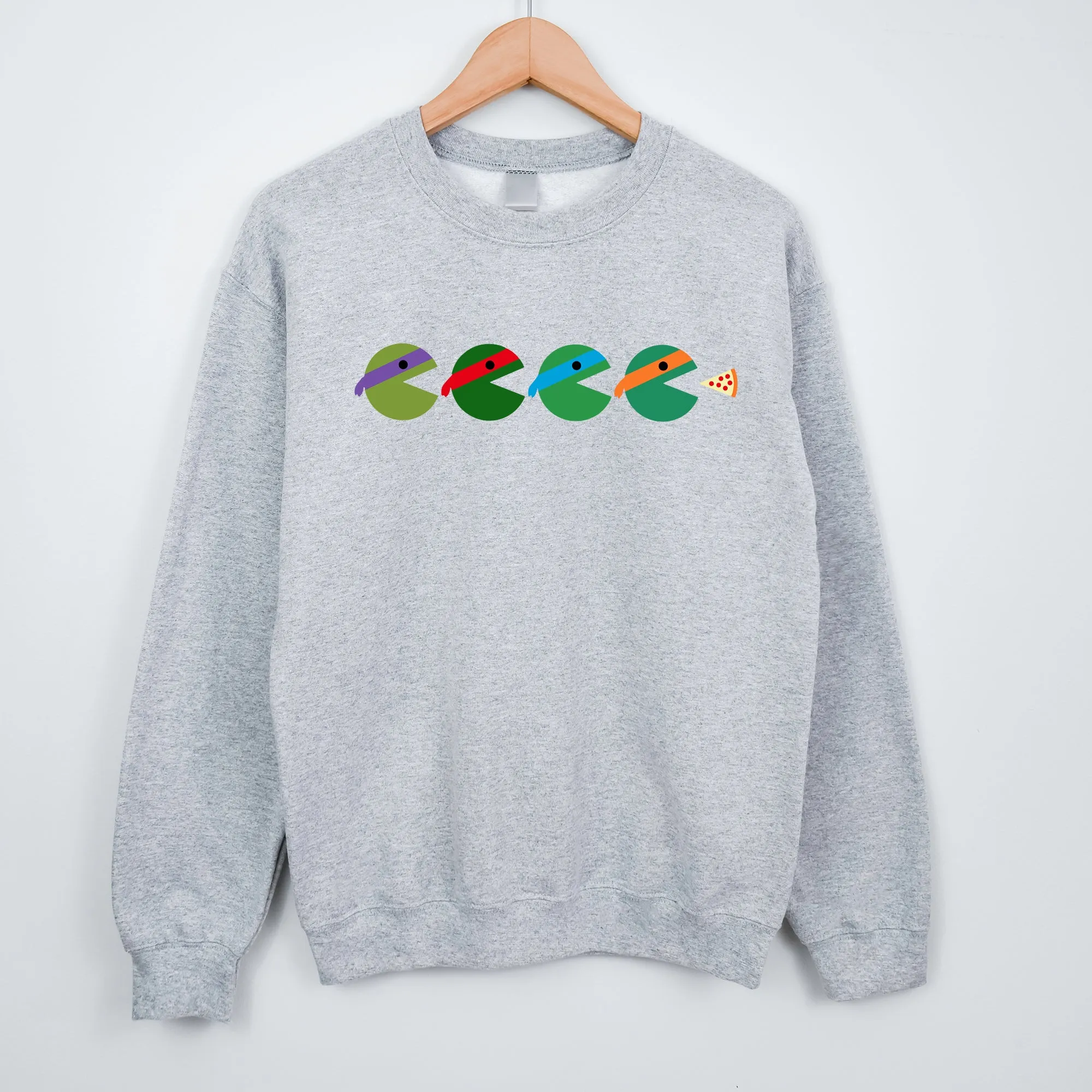 Teenage Mutant Ninja Turtles Pac-man Silhouette Adult Sweatshirt