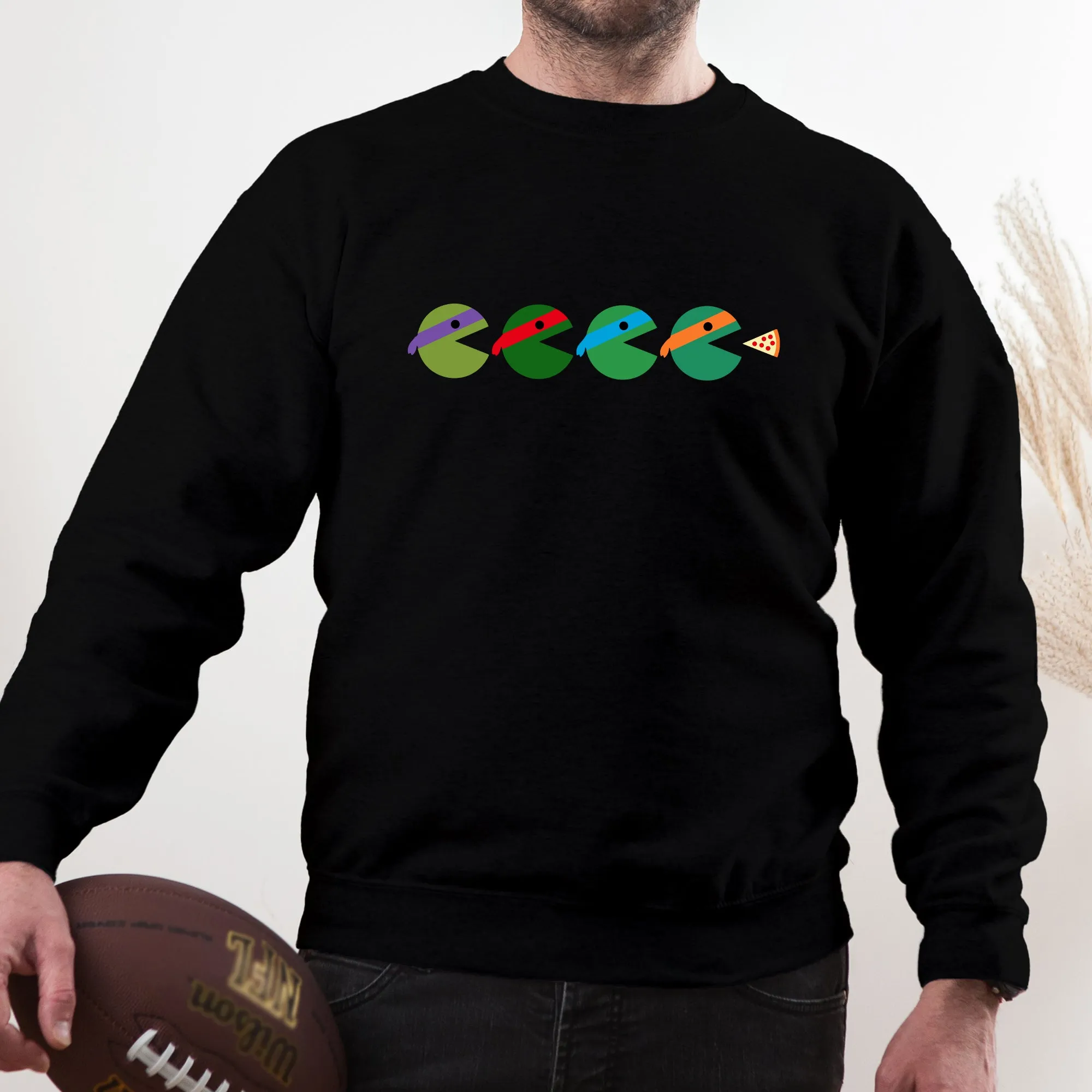 Teenage Mutant Ninja Turtles Pac-man Silhouette Adult Sweatshirt