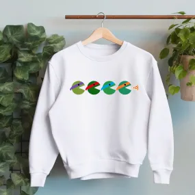 Teenage Mutant Ninja Turtles Pac-man Silhouette Adult Sweatshirt