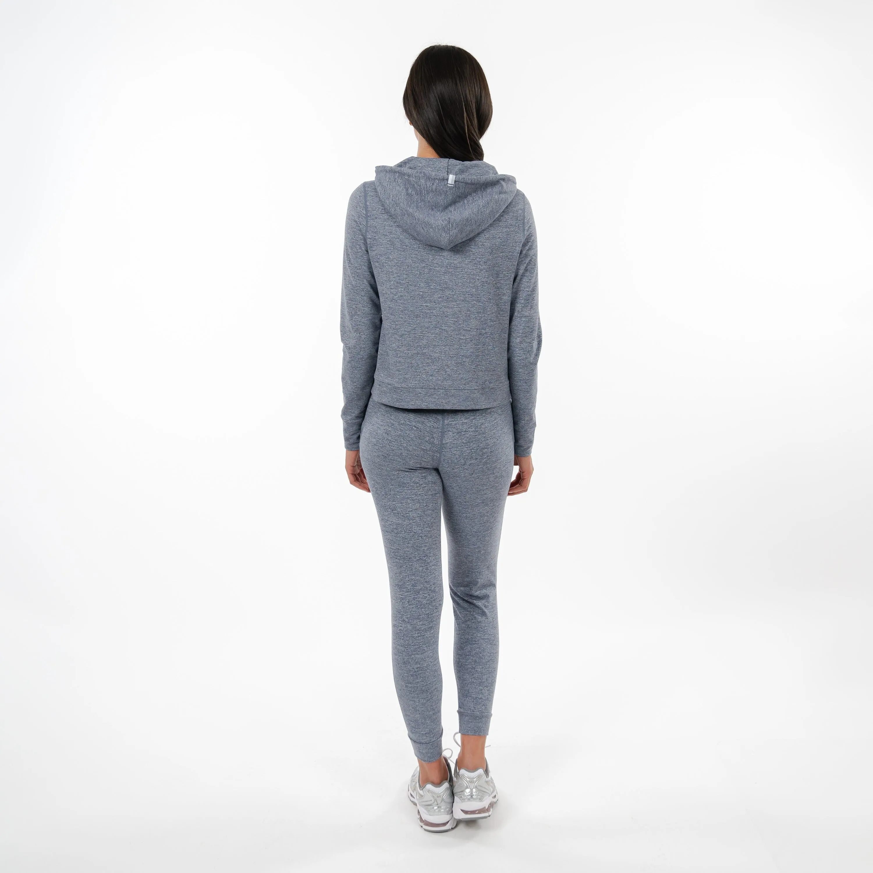 Heathered Steel Grey/White Tempo Performance Joggers