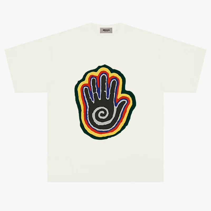Tribal Spiral Hand Retro T-Shirt
