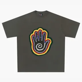 Tribal Spiral Hand Retro T-Shirt