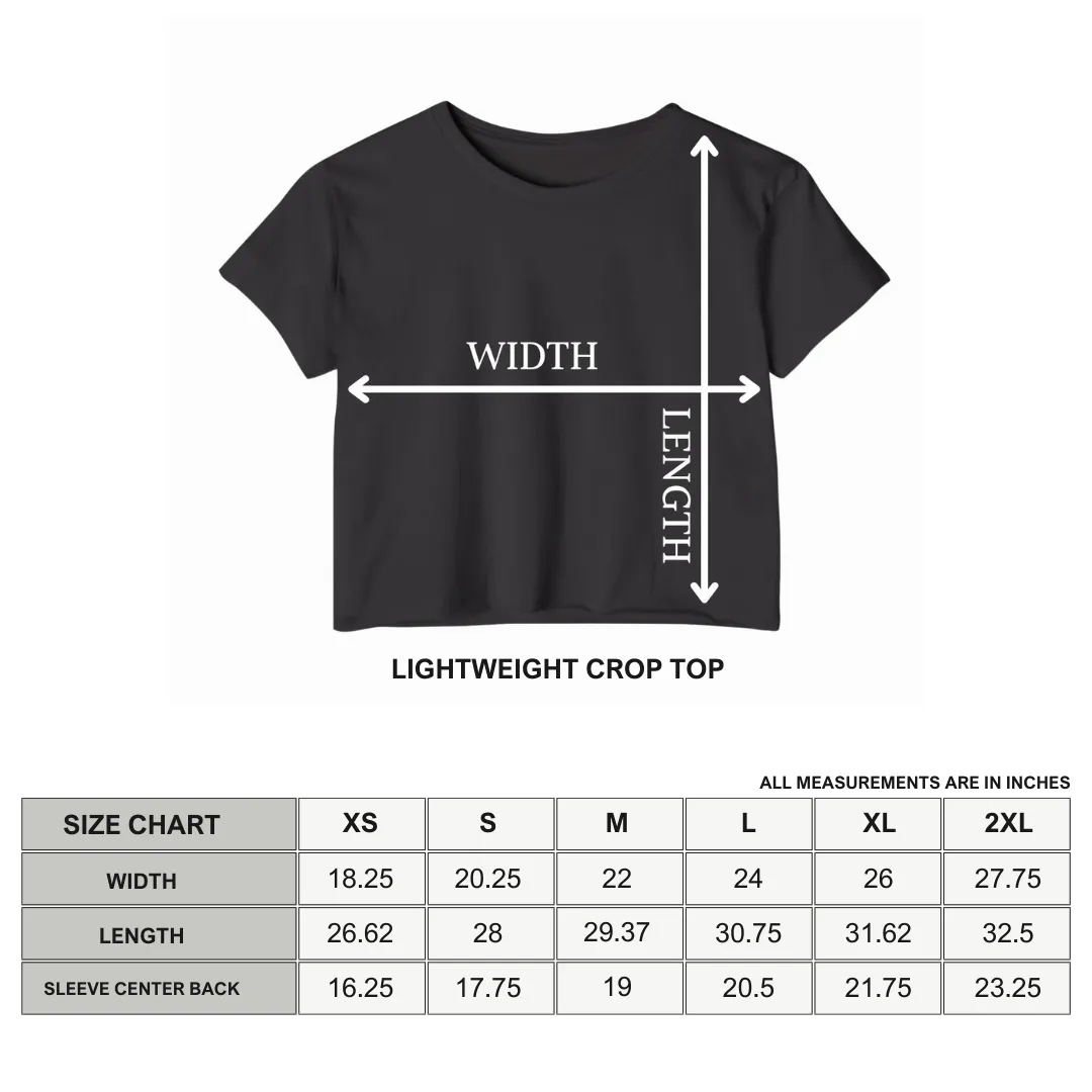 Unholy Bitches Only Women's Lightweight Crop Top