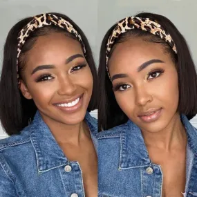 VIP ONLY | Affordable Headband Bob Wig 100% Human Hair (Get 2 Free Trendy Headbands)