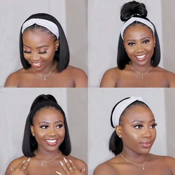 VIP ONLY | Affordable Headband Bob Wig 100% Human Hair (Get 2 Free Trendy Headbands)