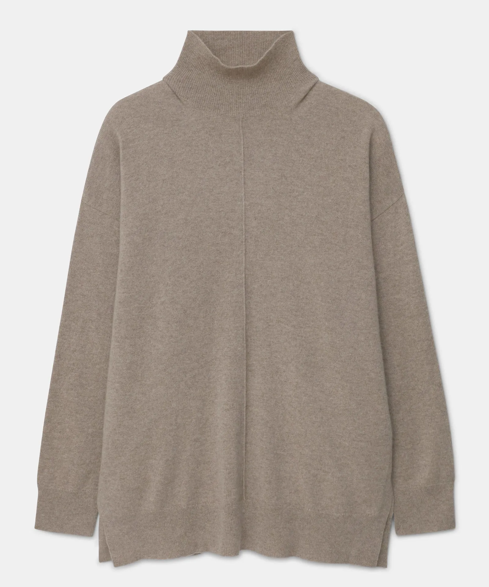 Luxuriously Soft Washable Cashmere Turtleneck Tunic for Effortless Elegance