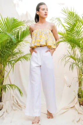 White Linen Trousers