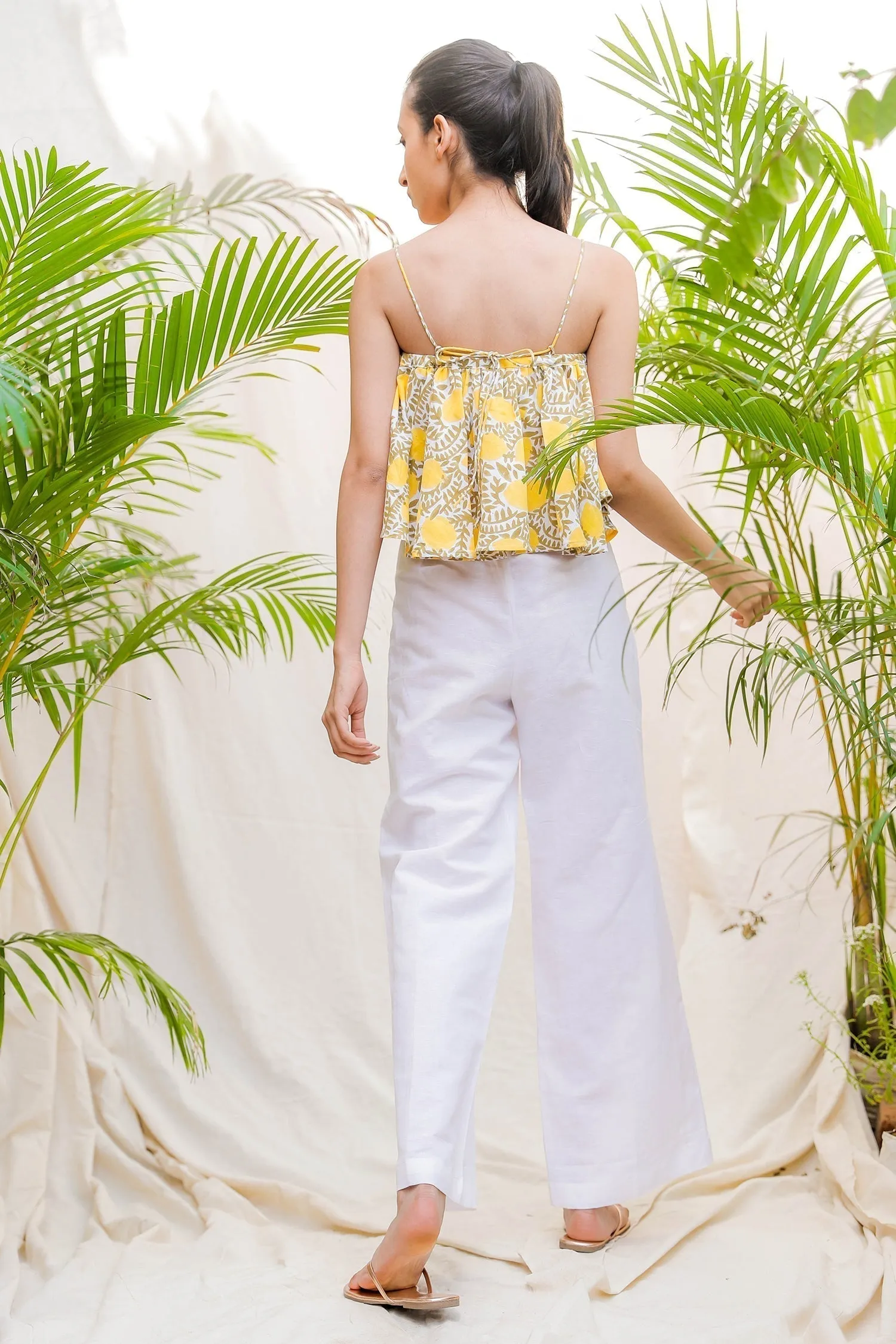 White Linen Trousers